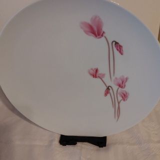 ノリタケ　Noritake プレート　シクラメン　金縁 30cm 5枚セット②