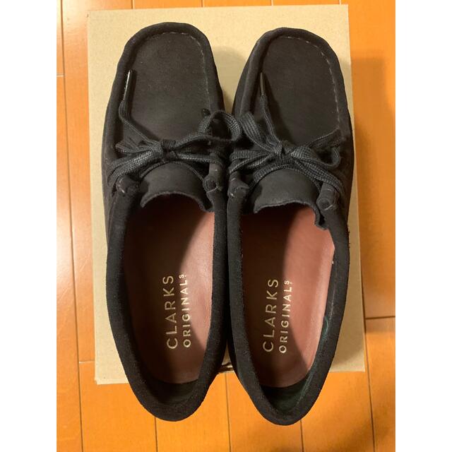 クラークス ワラビー　ブラックスエード　size4(23cm)