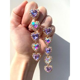 バブルス(Bubbles)のハートビジューピアス(ピアス)