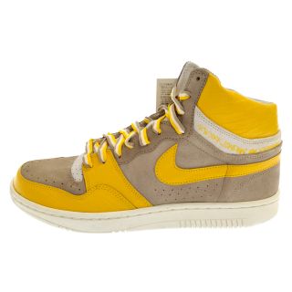 ナイキ(NIKE)のNIKE ナイキ ×STUSSY ステューシー COURT FORCE HIGH 312270-271 コートフォースハイ イエロー/グレー ハイカットスニーカー(スニーカー)