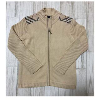 バーバリー(BURBERRY)のBURBERRY バーバリー フルジップアップ ニットセーター(ニット)