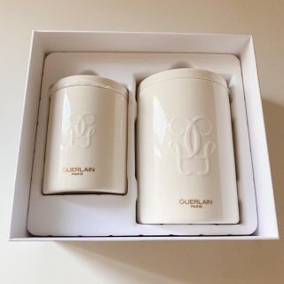 ゲラン(GUERLAIN)のゲラン　GUERLAIN キャニスター　ノベルティ　陶器　キャニスター(小物入れ)