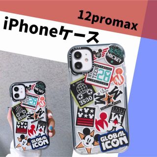 ワッペン風 iPhoneケース 12ProMAX 透明 スケルトン 夏 派手(iPhoneケース)