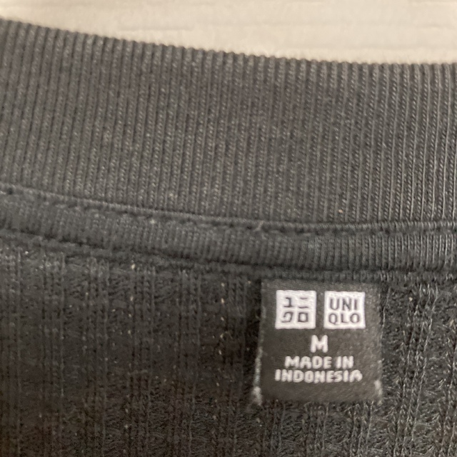 UNIQLO(ユニクロ)のワッフルクールネックTシャツ レディースのトップス(Tシャツ(長袖/七分))の商品写真