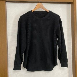 ユニクロ(UNIQLO)のワッフルクールネックTシャツ(Tシャツ(長袖/七分))