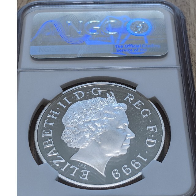 1999年　ダイアナ妃　追悼記念　シルバー　銀貨　NGC　イギリス