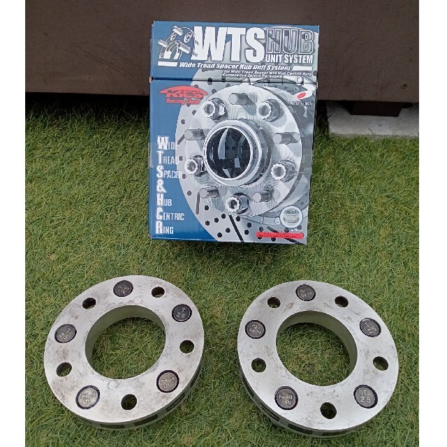 【美品】キックス ワイトレ 25mm 5H PCD 114.3 M12×1.5 自動車/バイクの自動車(汎用パーツ)の商品写真