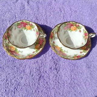 ロイヤルアルバート(ROYAL ALBERT)のROYAL  ALBERT  (England)  ペアカップ(グラス/カップ)