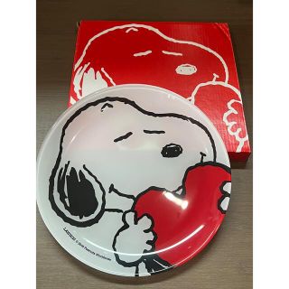 スヌーピー(SNOOPY)の【非売品】スヌーピー ガラス皿 2枚セット ローソン限定(食器)