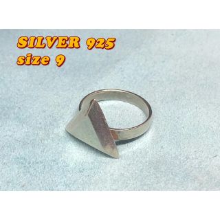 印台三角銀シルバー925リング指輪スターリングSILVER925シンプルN2フ(リング(指輪))