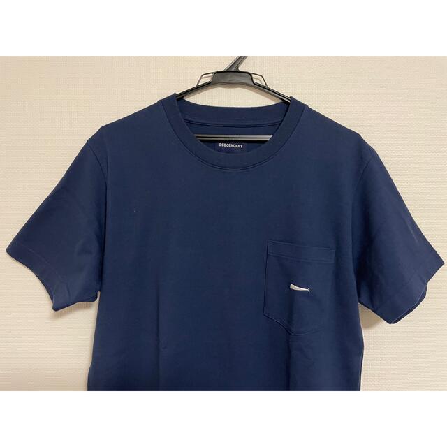 DESCENDANTディセンダントCROP CREW NECK SS 紺1新品 2