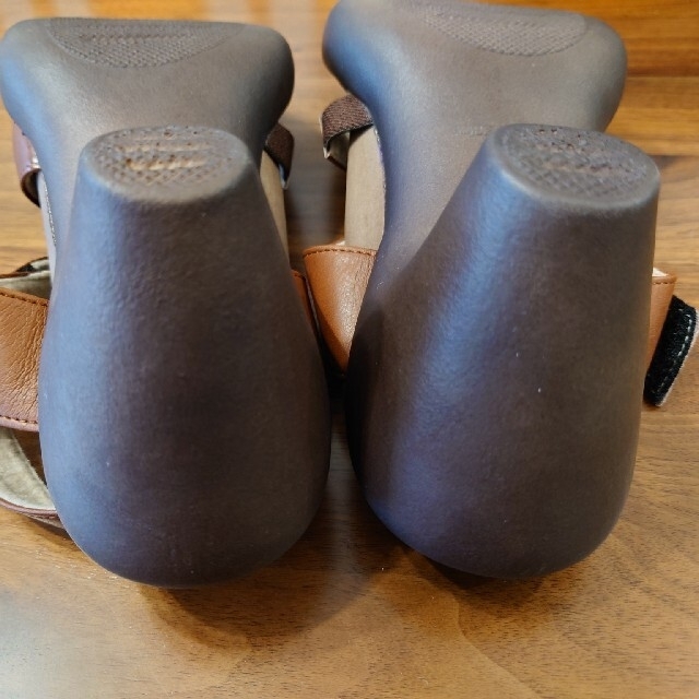 Re:getA(リゲッタ)のリゲッタ カヌー サンダル  バナナヒール  ブラウン レディースの靴/シューズ(サンダル)の商品写真