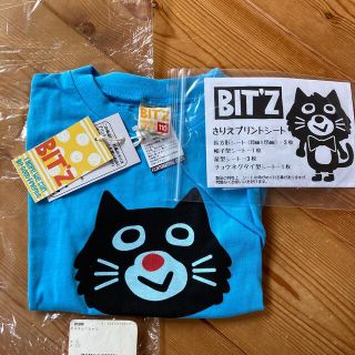 ビッツ(Bit'z)のBIT'Z Tシャツ 110cm カスタマイズ 水色 きりえプリントシート付き(Tシャツ/カットソー)