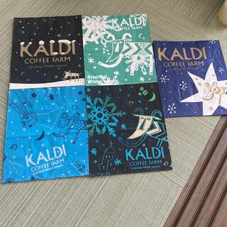 カルディ(KALDI)のカルディ　紙袋　5枚(ショップ袋)