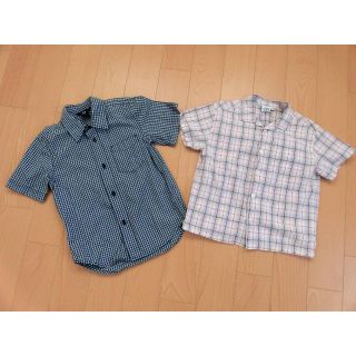 サマンサモスモス(SM2)のチェックシャツ２枚　サイズ110　Lagom(Tシャツ/カットソー)