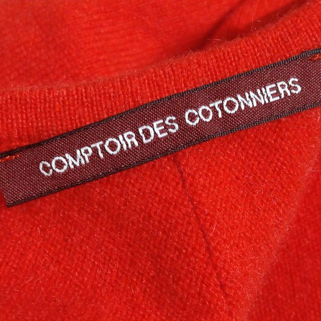コントワーデコトニエ バックシルクリボン付カシミヤ100%ニットプル