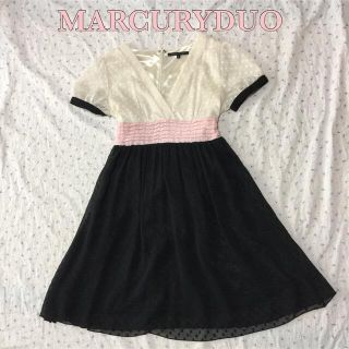 マーキュリーデュオ(MERCURYDUO)の値下げ　美品　マーキュリーデュオ  フレアスカート  お出かけワンピース(ひざ丈ワンピース)