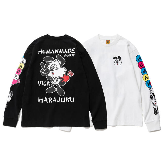 HUMAN MADE×VERDY  VICK LONG SLEEVE T MTシャツ/カットソー(七分/長袖)