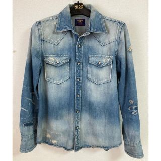TMT - TMT クラッシュ加工 デニムシャツの通販 by メッシュショップ