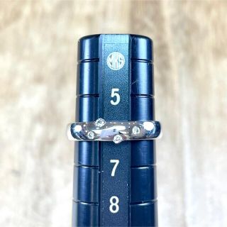 STAR JEWELRY - スタージュエリー！k18WG ダイヤ 0.07ct リング 3.07g ...