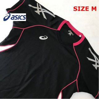 アシックス(asics)のasics アシックス　半袖Vネックプラクティスシャツ　レディースM(バレーボール)