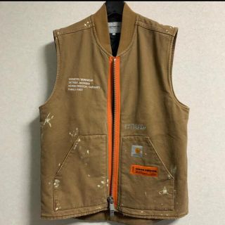 オフホワイト(OFF-WHITE)のheron preston  ✖️ carhartt コラボ　vest サイズL(その他)