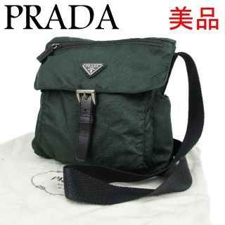 プラダ(PRADA)のプラダ 美品 ロゴ テスートナイロン 斜め掛け ミニ ショルダー バッグ(ショルダーバッグ)