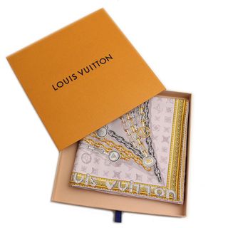 ルイヴィトン(LOUIS VUITTON)のルイ ヴィトン LOUIS VUITTON シルク 100% スカーフ カレ ジェアン・ヴァンドーム M71434 パープル 箱付（新品・未使用品）(その他)