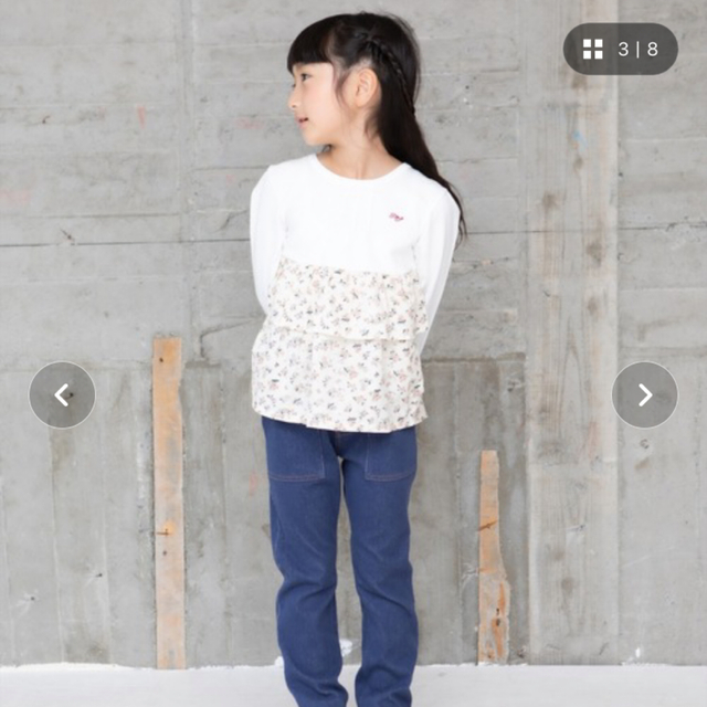 RAG MART(ラグマート)のラグマート　チュニック　カットソー　130 キッズ/ベビー/マタニティのキッズ服女の子用(90cm~)(Tシャツ/カットソー)の商品写真