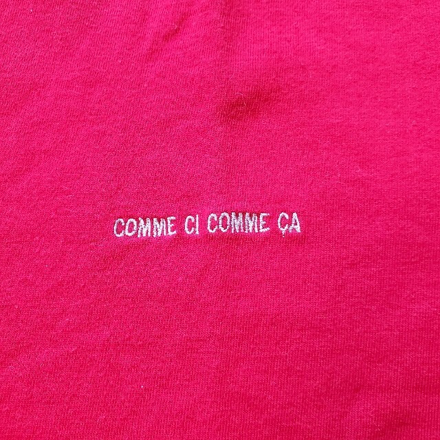 COMME CI COMME CA(コムシコムサ)の美品★comme ci comme ca★赤Tシャツ LLサイズ メンズのトップス(Tシャツ/カットソー(半袖/袖なし))の商品写真