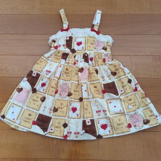 シャーリーテンプル チョコビスケット ジャンパースカ 110