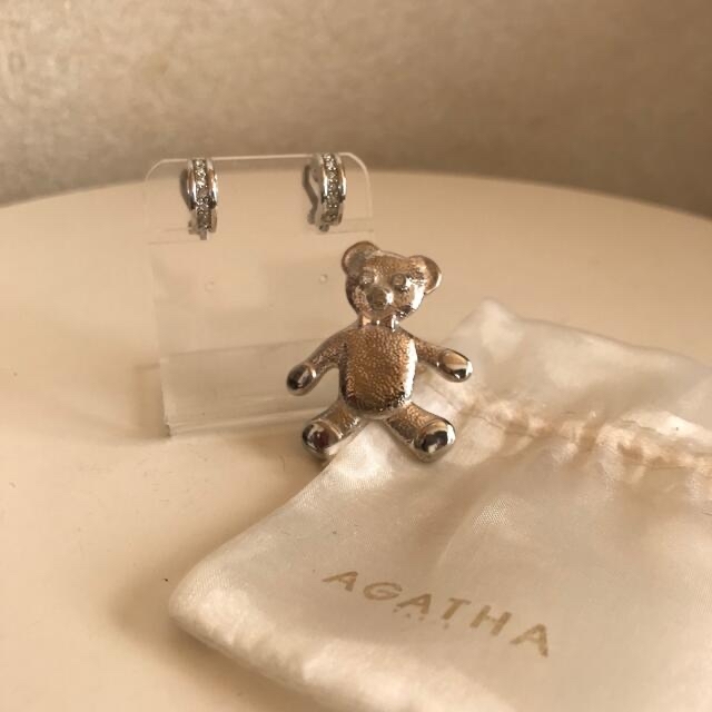 AGATHA(アガタ)の未使用 シルバー アクセサリーセット (巾着のオマケつき レディースのアクセサリー(イヤリング)の商品写真