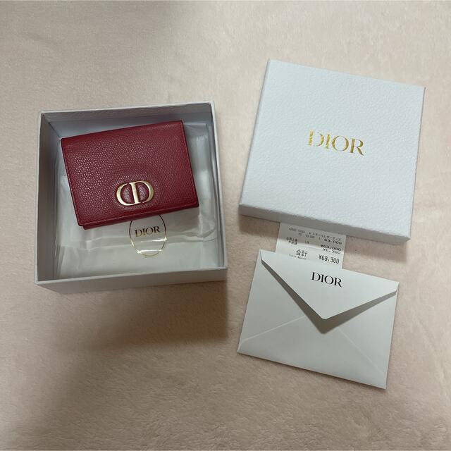 DIOR 三つ折り財布 ピンクレディース