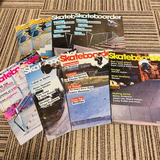 スラッシャー(THRASHER)の送料無料！【ヴィンテージ雑誌♪】skateboarder 8冊2006〜2011(趣味/スポーツ)