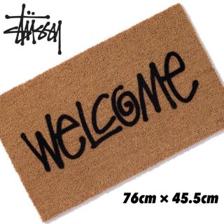 Stussy Welcome Mat cocoa ラグ マット新品未使用