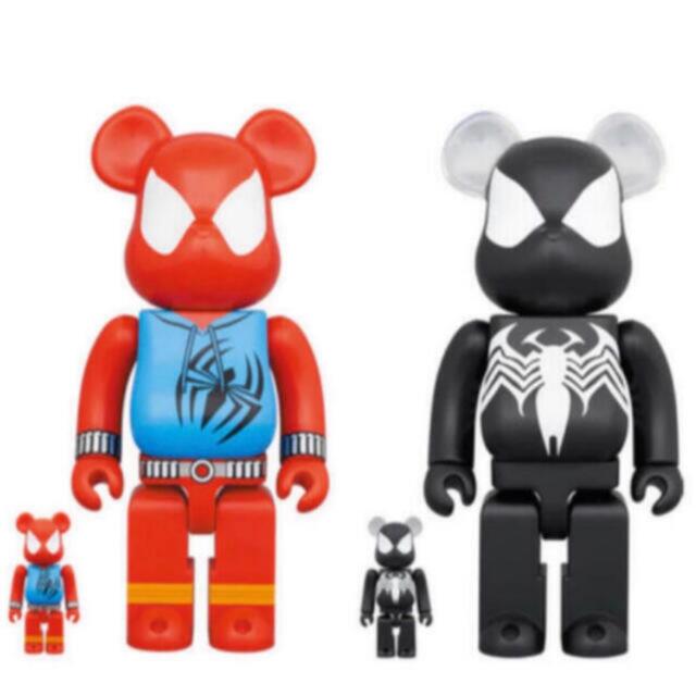 BE@RBRICK SPIDER-MAN BLACK & SCARLET