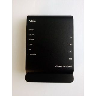 エヌイーシー(NEC)のNEC Aterm WG1200HS4　ルーター　(PC周辺機器)