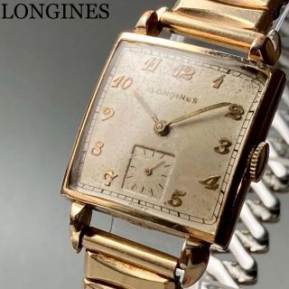 ロンジン(LONGINES)の【動作良好】ロンジン アンティーク 腕時計 1940年代 手巻き メンズ(腕時計(アナログ))