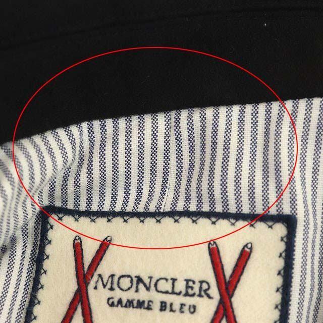 モンクレール MONCLER ガムブルー カシミヤ Pコート 0 濃紺 - ピーコート