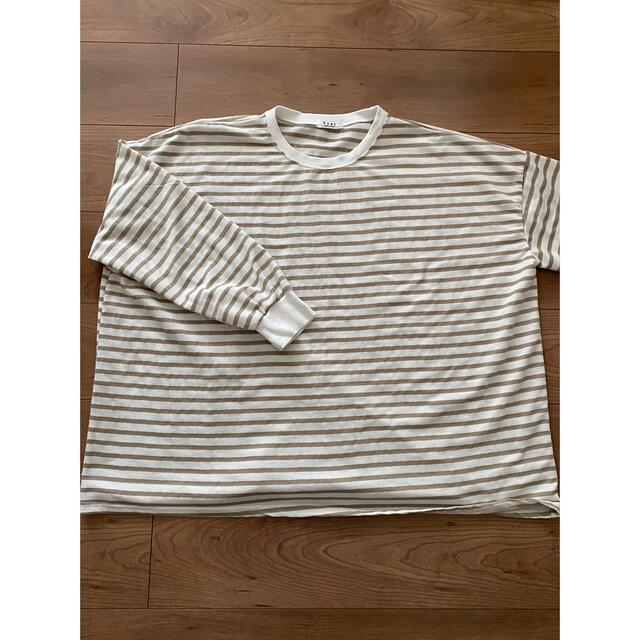 dholic(ディーホリック)のルーズフィットボーダーTシャツ レディースのトップス(Tシャツ(長袖/七分))の商品写真