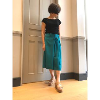 イエナ新品タグ付き!PL/Vi ラップデザインスカートナチュラル