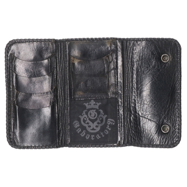 Gabor(ガボール)のガボール スカルTバー付きアトリエボタン/バッファローレザー財布 ハンドメイドのファッション小物(財布)の商品写真