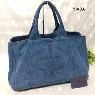 プラダ(PRADA)のRADA　プラダ　CANAPA　カナパ 　トートバッグ　ハンドバッグ　デニム(トートバッグ)