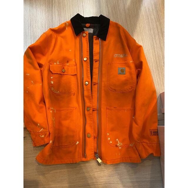 heron preston carhartt ワークジャケット　サイズL メンズのジャケット/アウター(カバーオール)の商品写真