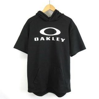 オークリー(Oakley)のOAKLEY ENHANCE LT FLEECE SS HOODY 黒  L(パーカー)