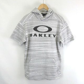 オークリー(Oakley)のOAKLEY ENHANCE LT FLEECE SS HOODY グレー M(パーカー)