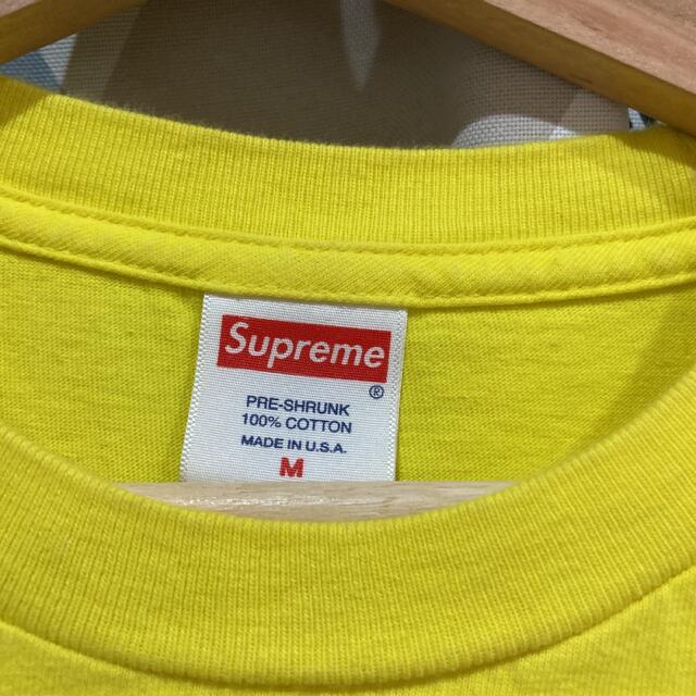 supreme BOXロゴTシャツ 半袖 ペイズリー バンダナ柄 黄色