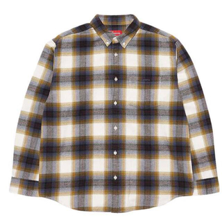 Supreme - Supreme Plaid Flannel Shirt Natural Lサイズの通販 by ...