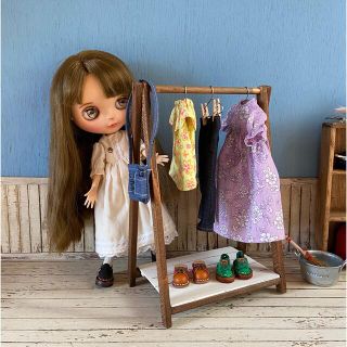 Doll用折りたたみハンガーラック ホワイトジャビー Mサイズ(その他)