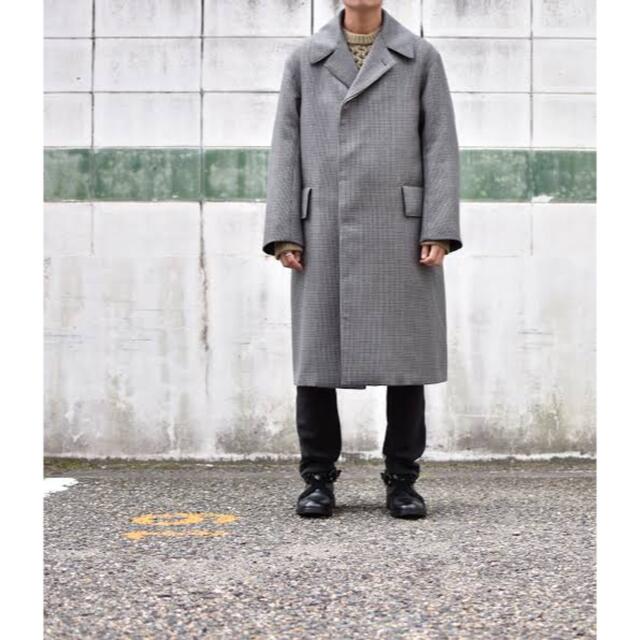 AUUBLE FACE CHECK LONG COAT